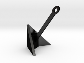 1/10 rc scale land anchor in Matte Black Steel
