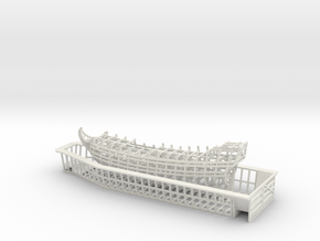 1/450 Ship of the Line Frames + Optional Dry Dock in White Natural Versatile Plastic: Large