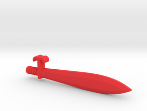 Dinobot Slug's Sword (PotP) in Red Processed Versatile Plastic: Large
