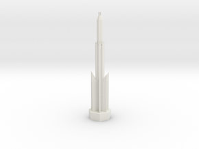 Ancient Lighthouse in White Natural Versatile Plastic