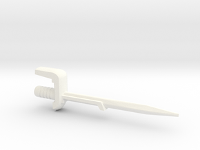 Dinobot Slash's Sword (PotP) in White Processed Versatile Plastic: Large