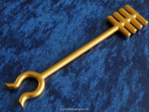 Djed Omega Staff in Polished Gold Steel
