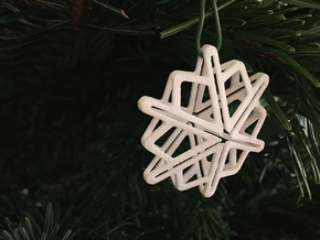 Snowflake No 1 in White Processed Versatile Plastic