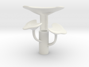 Reiche Mushroom Cluster in White Natural Versatile Plastic