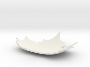 Defoliation ornament plate in White Natural Versatile Plastic: Small