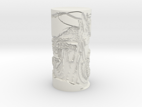 BIKE_LAMP_SHADE in White Natural Versatile Plastic