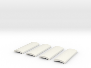 Praco-Bolsey grips in White Natural Versatile Plastic