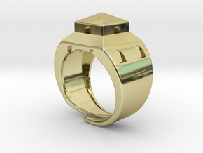 Anello LB in 18k Gold Plated Brass