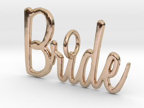 Bride Pendant in 14k Rose Gold Plated Brass