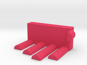 Card holder in Pink Processed Versatile Plastic