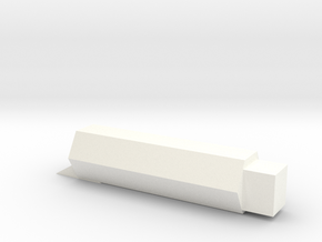 Double Head Eraser in White Processed Versatile Plastic: Small