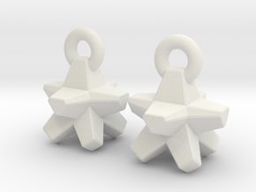 Everlasting Gobstopper - Earrings in White Natural Versatile Plastic