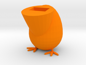Deposit money tube in Orange Processed Versatile Plastic