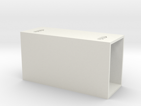 Tissue box in White Natural Versatile Plastic