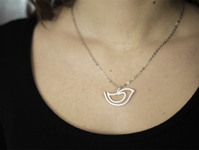 Birdy pendant in White Processed Versatile Plastic
