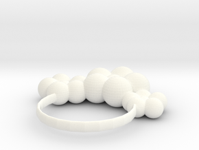 hair ring in White Processed Versatile Plastic