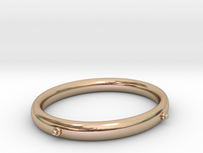 Bangle (OVAL) Large in 14k Rose Gold Plated Brass