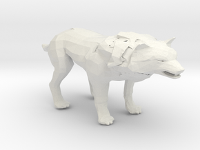 wolf in White Natural Versatile Plastic