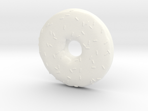 Doughnut With Sprinkles in White Processed Versatile Plastic