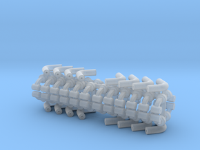 Squad 51 rail support 4 pack in Tan Fine Detail Plastic