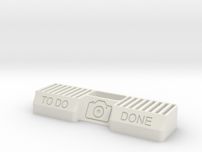 SD Card Holder Small in White Natural Versatile Plastic