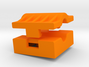 Building Block Wire Clamp in Orange Processed Versatile Plastic