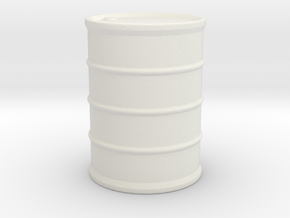 Hazmat Suit / Barrel / 1:32 in White Natural Versatile Plastic