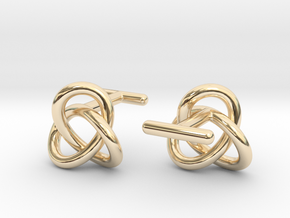 Escher Knot Cufflinks in 14K Yellow Gold
