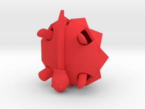 Squishy Turtle - Spikey in Red Processed Versatile Plastic