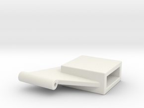 Front bearing for rubber powered free flight in White Natural Versatile Plastic: Extra Small