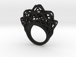 lace_ring_by_parametricart in Black Premium Versatile Plastic