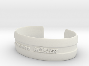 Bracelet Basic medium in White Natural Versatile Plastic