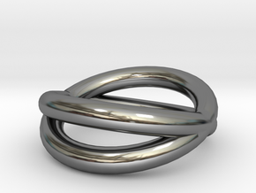 "Orbit Ring" (Thick) Size 6  in Fine Detail Polished Silver
