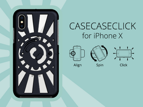 for iPhone X : redial : CASECASE CLICK in Black Natural Versatile Plastic