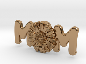 Daisy Mom Pendant in Polished Brass: Extra Small