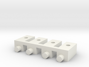 losi xx, xxt, xx cr and xxt cr servo mounting post in White Natural Versatile Plastic