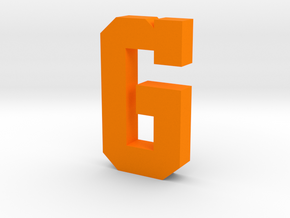 Decorative Letter G in Orange Processed Versatile Plastic