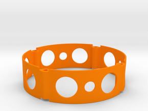 Mini Wheel Spacer 16mm in Orange Processed Versatile Plastic