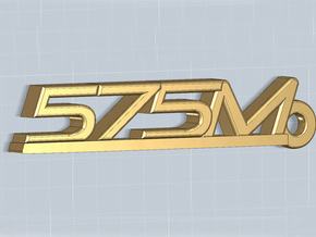 KEYCHAIN 575M in Polished Gold Steel
