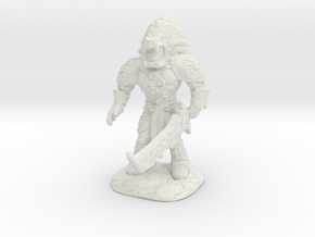 Xochatl Warrior-War Of The Ravaged Board Game Mini in White Natural Versatile Plastic: Small