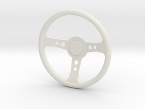 Scale steering wheel in White Natural Versatile Plastic