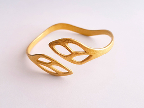 FLOS Bracelet. Smooth Elegance. in Polished Gold Steel: Extra Small