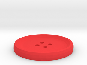 Customizable 1.5in Button in Red Processed Versatile Plastic