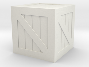 Crate 28mm Scale in White Natural Versatile Plastic