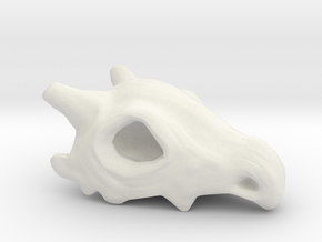 Cubone skull in White Natural Versatile Plastic