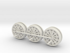 S&DR Derwent - Wheels (Steel & WSF) in White Natural Versatile Plastic