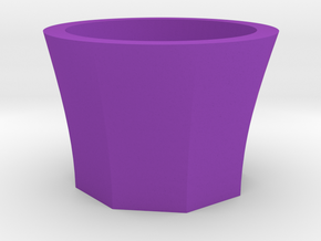 Succulent and air plant pot in Purple Processed Versatile Plastic