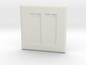 Philips HUE Double Dimmer 2 Gang Switch Plate in White Natural Versatile Plastic