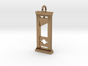 Guillotine Pendant in Natural Brass