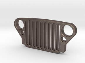 Willys MB / Ford GPW JEEP Grill in Polished Bronzed Silver Steel